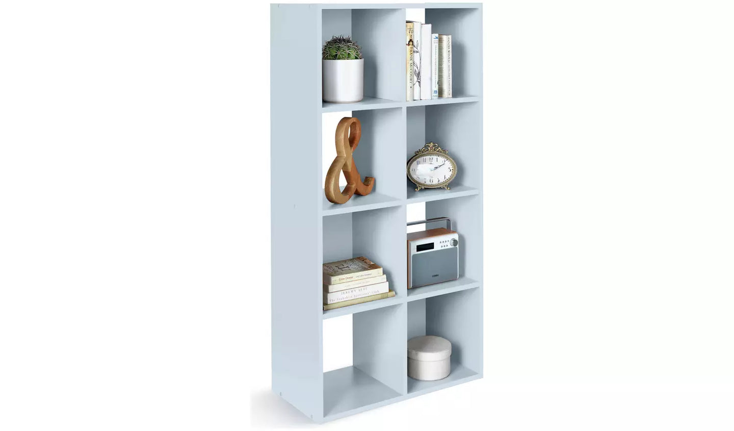 Assembled Squares 8 Cube Storage Unit - Grey